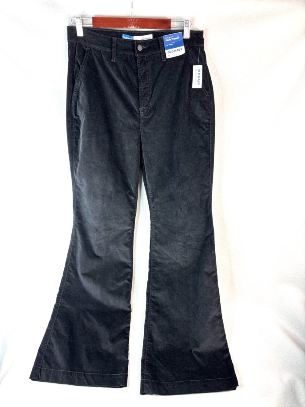 Old Navy 12 Extra High-Rise Brushed Cotton Flared Stretch Trousers